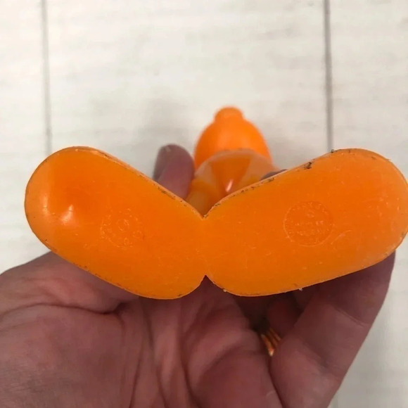 Louis Marx Toys Walt Disney figurine vtg 1960s RARE 6" Neon Orange Mickey Mouse - Picture 4 of 6